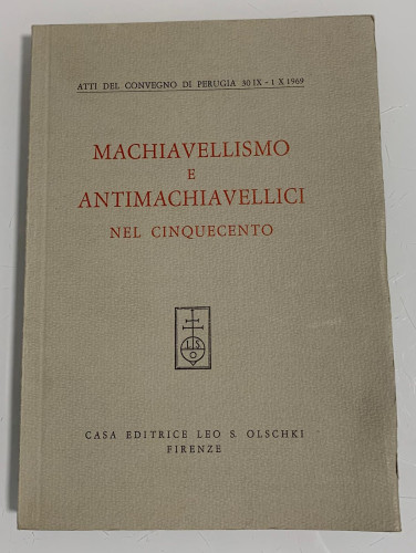 Portada del libro de MACHIAVELLISMO E ANTIMACHIAVELLICI