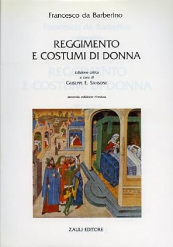 Portada del libro de REGGIMENTO E COSTUMI DI DONNA