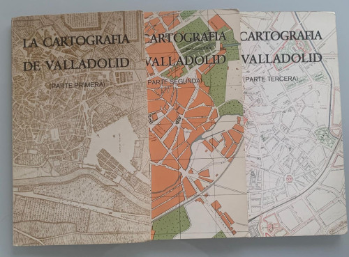 Portada del libro de LA CARTOGRAFÍA DE VALLADOLID (3 tomos)