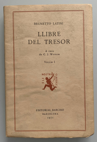 Portada del libro de LLIBRE DEL TRESOR