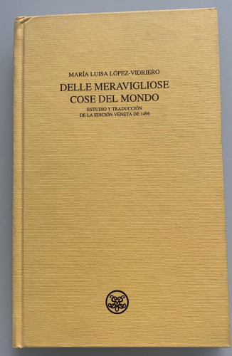 Portada del libro de DELLE MERAVIGLIOSE COSE DEL MONDO