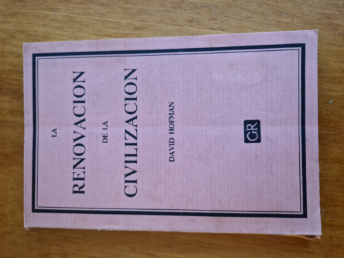 Portada del libro de La renovación de la civilización