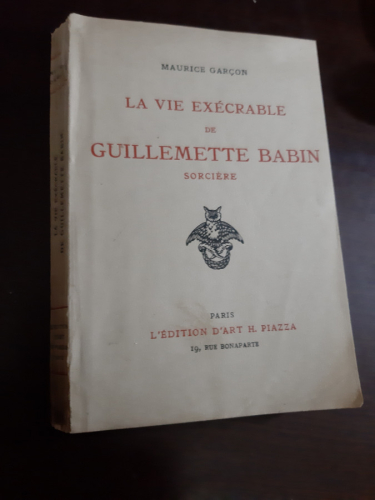 Portada del libro de LA VIE EXECRABLE DE GUILLEMETTE BABIN