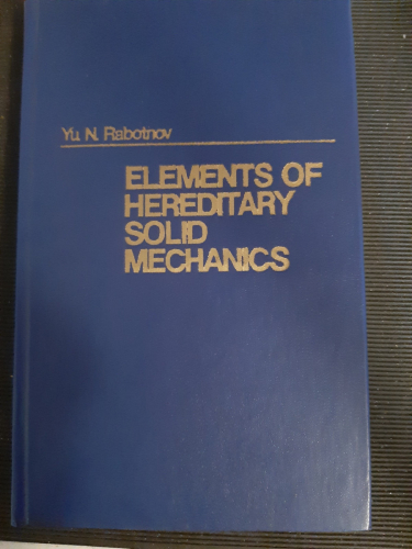 Portada del libro de ELEMENTS OF HEREDITARY SOLID MECHANICS

