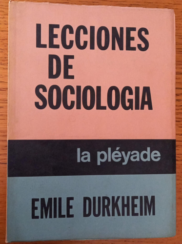Portada del libro de Lecciones de sociología 