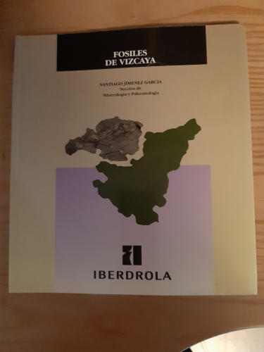 Portada del libro de FÓSILES DE VIZCAYA. SECCIÓN DE MINERALOGÍA Y PALEONTOLOGÍA.