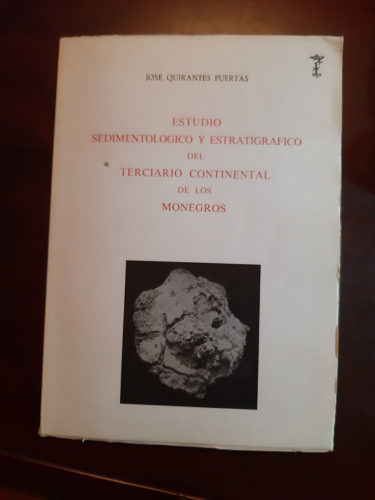 Portada del libro de ESTUDIO SEDIMENTOLOGICO Y ESTRATIGRAFICO DEL TERCIARIO CONTINENTAL DE LOS MONEGROS