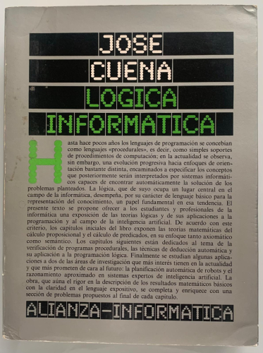 Portada del libro de LÓGICA INFORMÁTICA