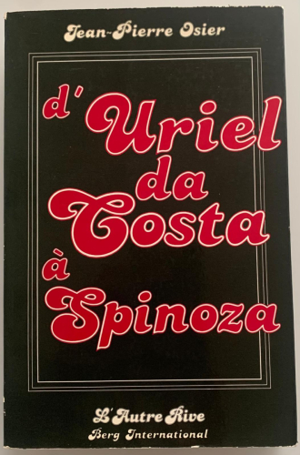 Portada del libro de D'URIEL DA COSTA À SPINOZA