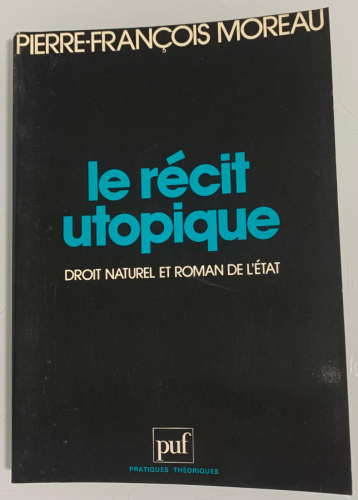 Portada del libro de LE RÉCIT UTOPIQUE (dedicado por el autor)