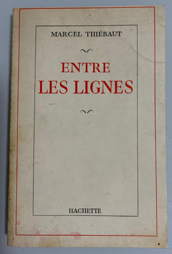 Portada del libro de ENTRE LES LIGNES