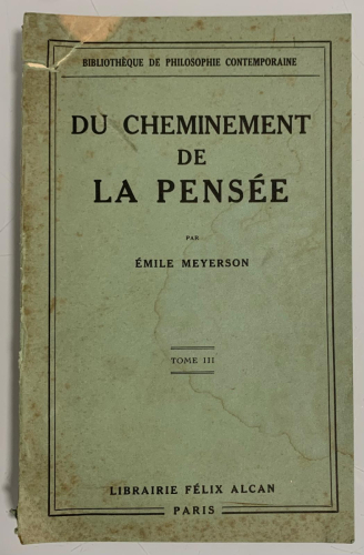 Portada del libro de DU CHEMINEMENT DE LA PENSÉE