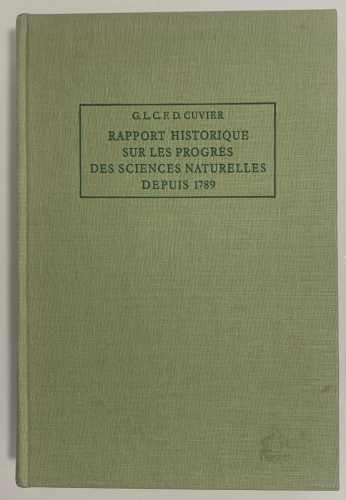 Portada del libro de RAPPORT HISTORIQUE SUR LES PROGRÈS DES SCIENCES NATURELLES DEPUIS 1789