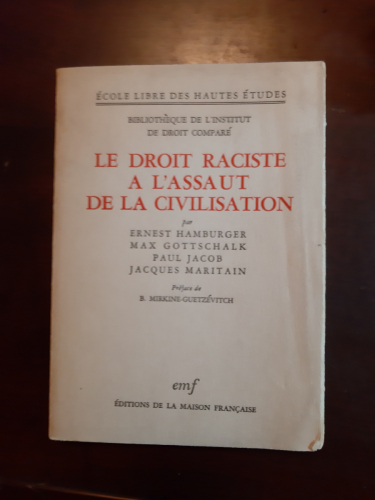 Portada del libro de LE DROIT RACISTE A L'ASSAUT DE LA CIVILISATION