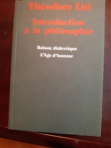 Portada del libro de INTRODUCTION À LA PHILOSOPHIE. RAISON DIALECTIQUE.