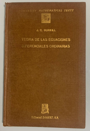 Portada del libro de TEORÍA DE LAS ECUACIONES DIFERENCIALES ORDINARIAS