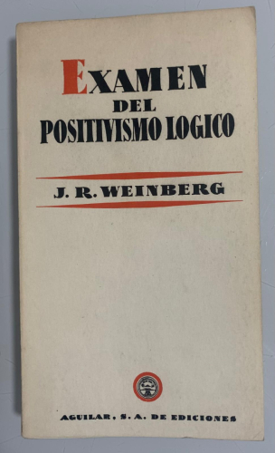 Portada del libro de EXÁMEN DEL POSITIVISMO LÓGICO