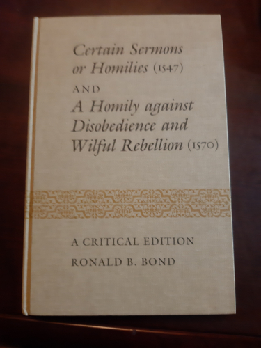 Portada del libro de Certain Sermons or Homilies (1547) and A Homily Against Disobedience and Wilful Rebellion (1570) : A...