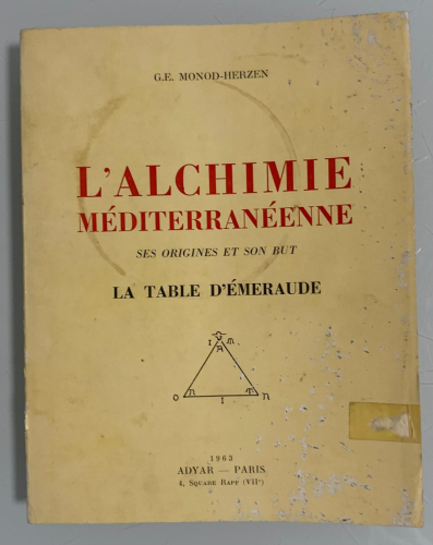 Portada del libro de L'ALCHIMIE MÉDITERRANÉENNE