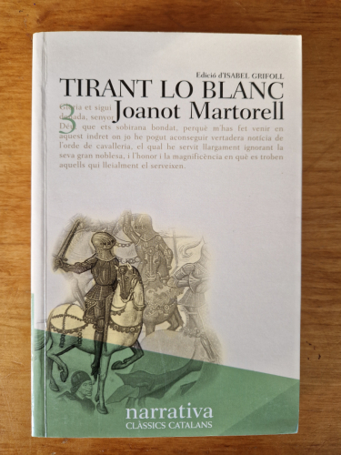 Portada del libro de Tirant Lo Blanc