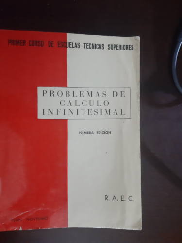 Portada del libro de PROBLEMAS DE CALCULO INFINITESIMAL. ADAPTADO AL PRIMER CURSO DE ETS PLAN 1964
