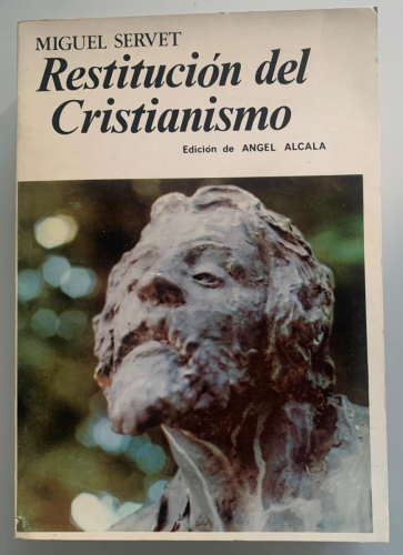 Portada del libro de RESTITUCIÓN DEL CRISTIANISMO