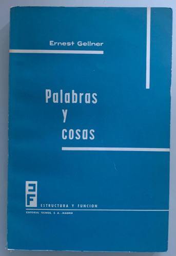 Portada del libro de PALABRAS Y COSAS