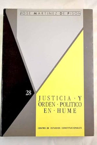 Portada del libro de JUSTICIA Y ORDEN POLÍTICO EN HUME