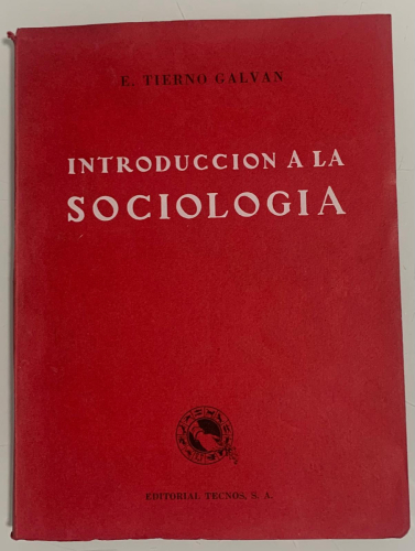 Portada del libro de INTRODUCCIÓN A LA SOCIOLOGÍA