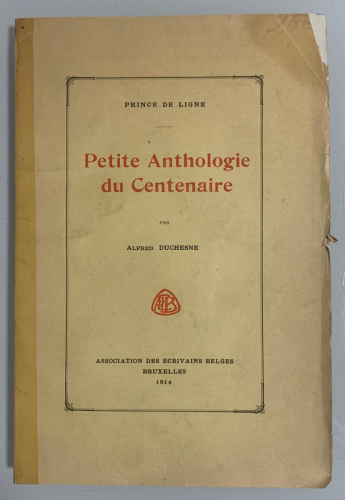 Portada del libro de PETITE ANTHOLOGIE DU CENTENAIRE