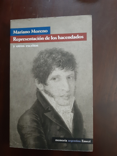 Portada del libro de Representacion de Los Hacendados y Otros Escritos (Memoria Argentina) 