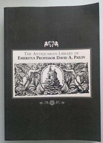 Portada del libro de THE ANTIQUARIAN LIBRARY OF EMERITUS PROFESSOR DAVID A. PAILIN