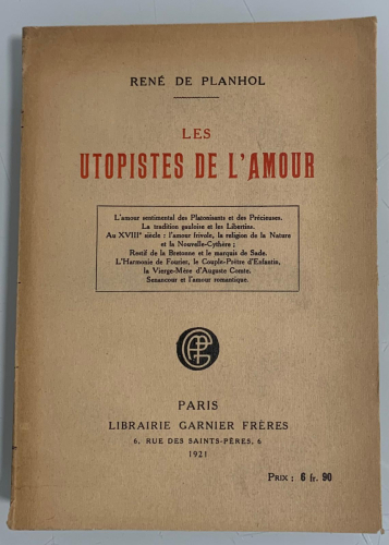 Portada del libro de LES UTOPISTES DE L'AMOUR