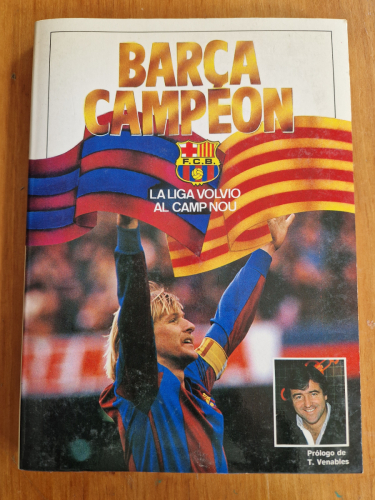 Portada del libro de Barça campeón. La liga volvió al Camp Nou