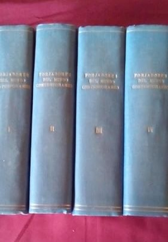 Portada del libro de FORJADORES DEL MUNDO CONTEMPORANEO - 4 TOMOS