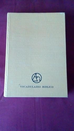Portada del libro de VOCABULARIO BIBLICO