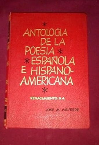 Portada del libro de ANTOLOGIA DE LA POESIA ESPAÑOLA E HISPANOAMERICANA - TOMO I