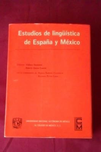 Portada del libro de ESTUDIOS DE LINGÜISTICA DE ESPAÑA Y MEXICO