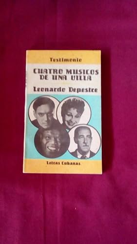 Portada del libro de CUATRO MUSICOS DE UNA VILLA