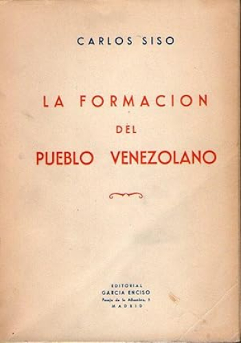 Portada del libro de FORMACION DEL PUEBLO VENEZOLANO, LA