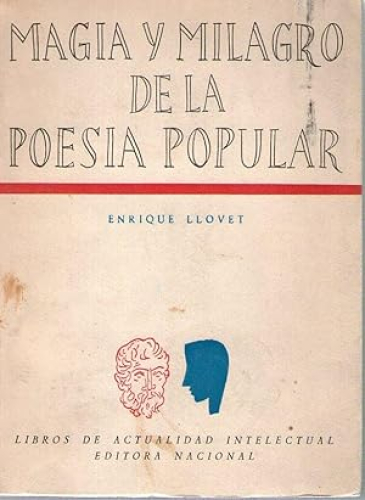 Portada del libro de MAGIA Y MILAGRO DE LA POESIA POPULAR