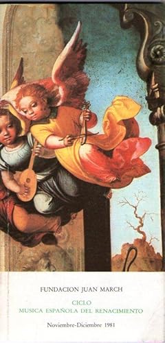 Portada del libro de CICLO MUSICA ESPAÑOLA DEL RENACIMIENTO