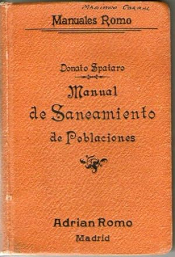 Portada del libro de MANUAL DE SANEAMIENTO DE POBLACIONES