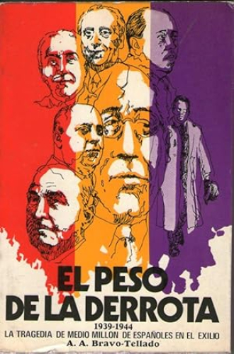 Portada del libro de PESO DE LA DERROTA 1939-1944, EL - LA TRAGEDIA DE MEDIO MILLON DE ESPAÑOLES EN EL EXILIO