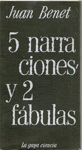 Portada del libro de 5 NARRACIONES Y 2 FABULAS