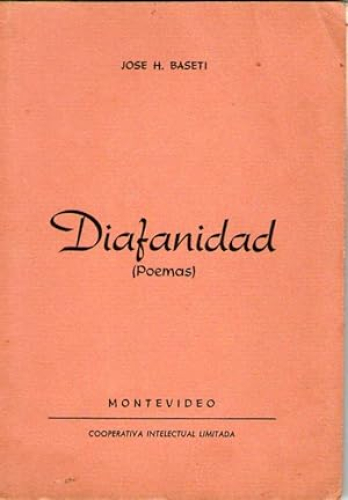 Portada del libro de DIAFANIDAD (POEMAS)