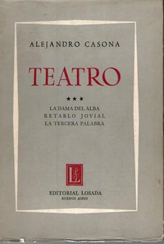 Portada del libro de TEATRO III - LA DAMA DEL ALBA - RETABLO JOVIAL - LA TERCERA PALABRA
