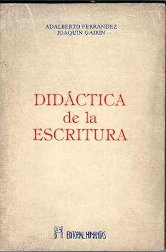 Portada del libro de DIDACTICA DE LA ESCRITURA