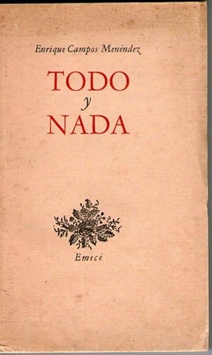 Portada del libro de TODO Y NADA