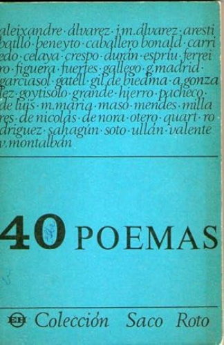 Portada del libro de CUARENTA POEMAS (ANTOLOGIA)